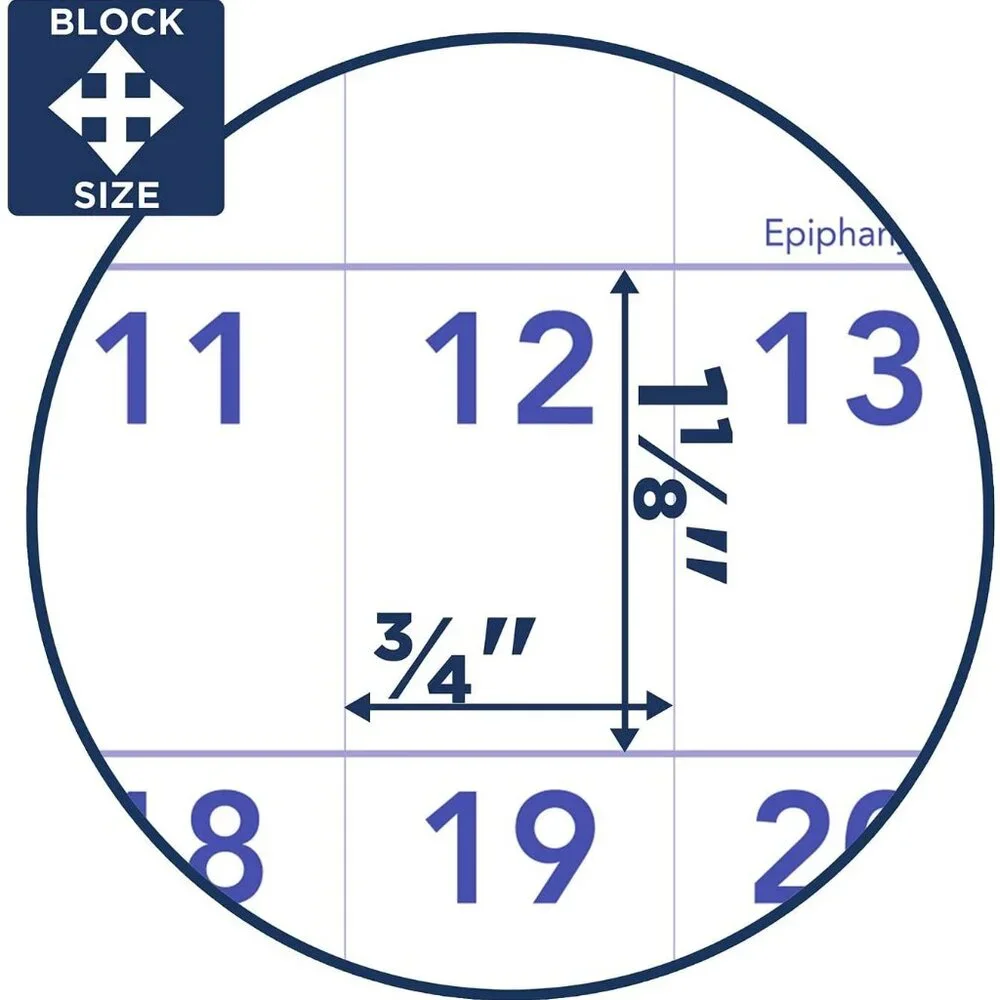 AT-A-GLANCE 2026 Monthly Wall Calendar Mini 6 12 x 7 12